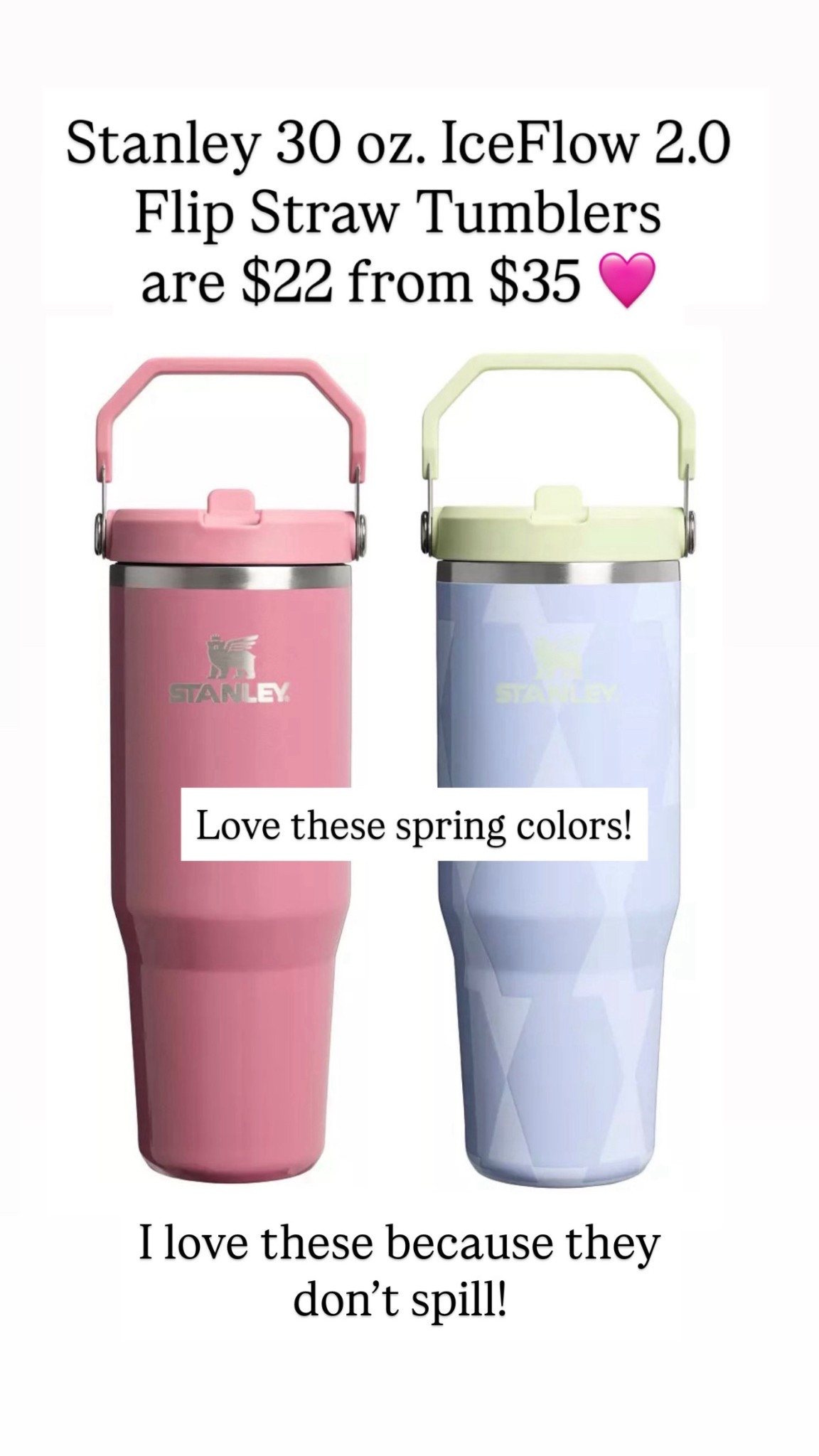 Stanley 30 oz. IceFlow 2.0 Flip Straw Tumblers are on sale 

#LTKSaleAlert