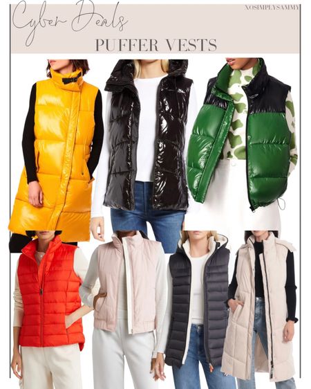 Womens puffer vests , fall fashion outfits inspo , winter fashion outfits , women’s outerwear , cyber deals , holiday gift guide , gifts for her 

#LTKHoliday #LTKGiftGuide #LTKstyletip