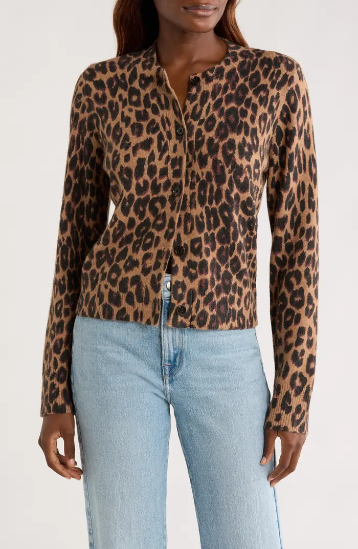Rails Millie Leopard Print Cardigan | Nordstrom | Nordstrom