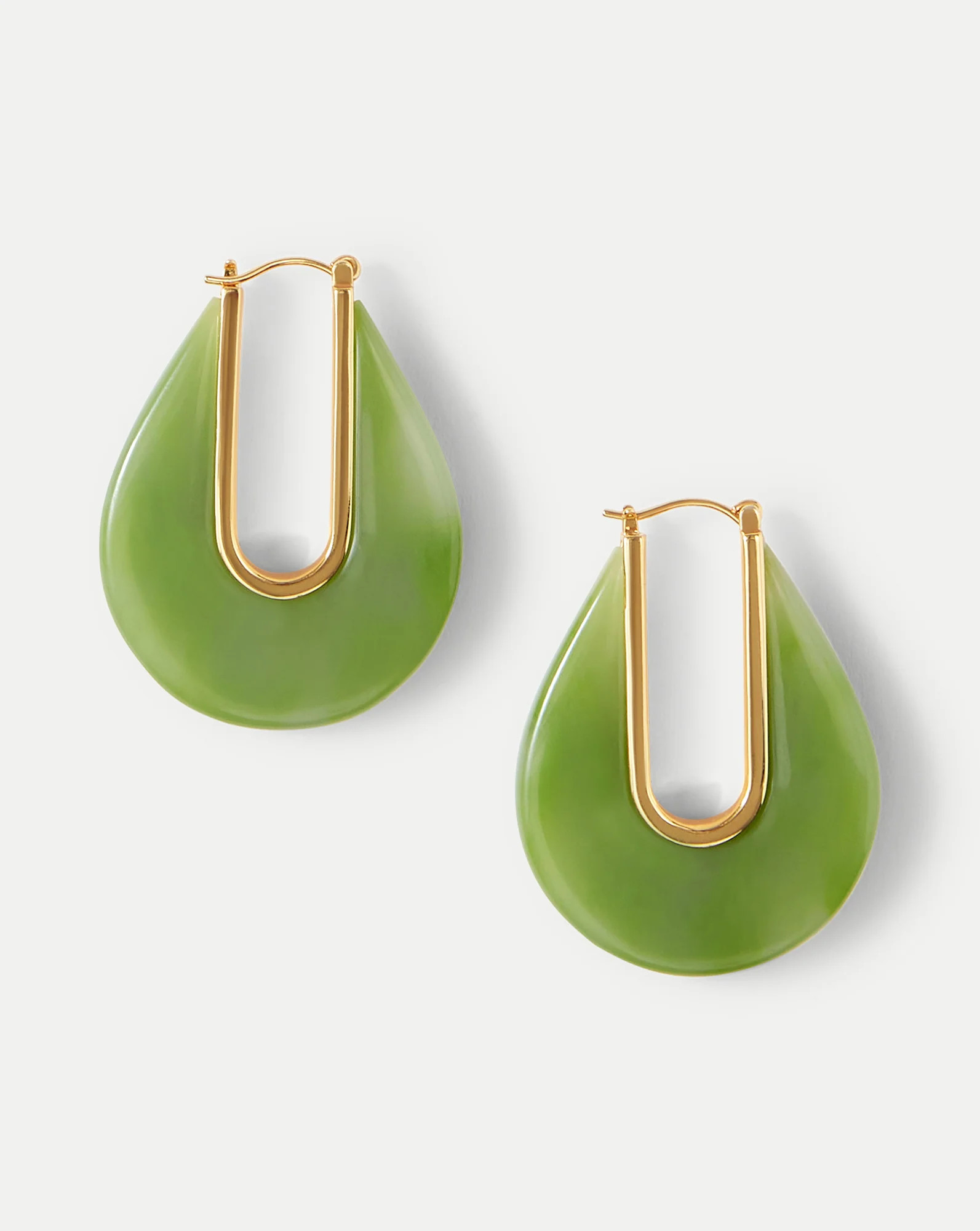 Resin Drop Hoop Earrings | Veronica Beard