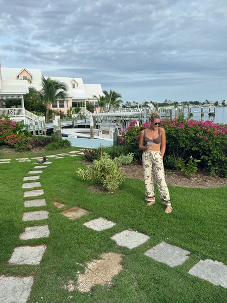 Love these scotch and sofa pants I got from rent the runway. The perfect and most fun travel pants! vetchy swim suit in shimmery brown is a WINNER!! 

#LTKSeasonal #LTKswim #LTKtravel