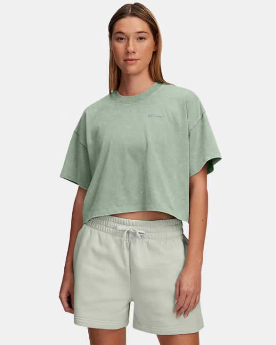 Under Armour Women's UA Heavyweight Wash Short Sleeve | Under Armour (US)