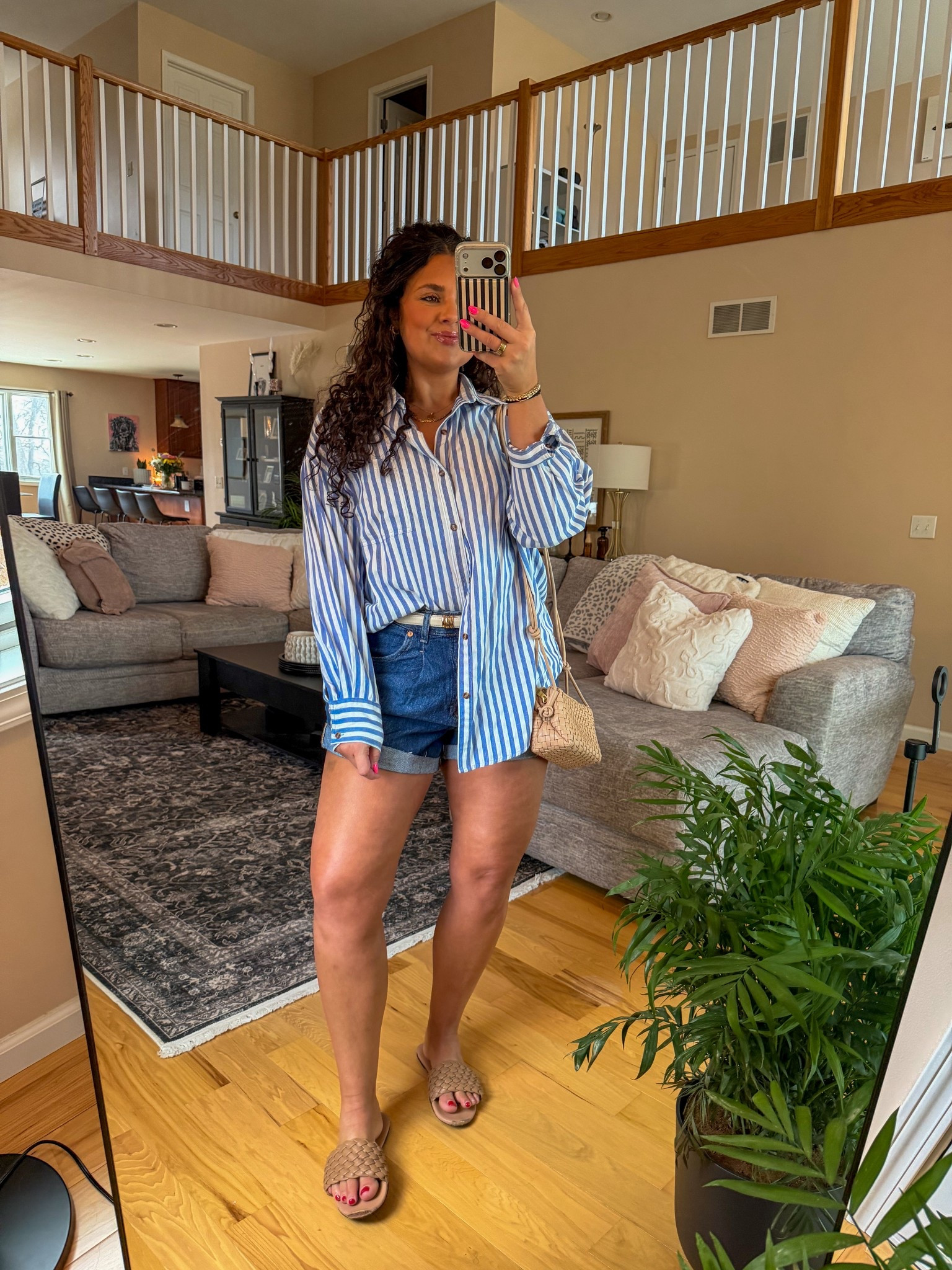 Wearing a large in the button up top & a large in the shorts! 

#amazon #vacationstyle

#LTKSpringSale #LTKMidsize #LTKspringtrends