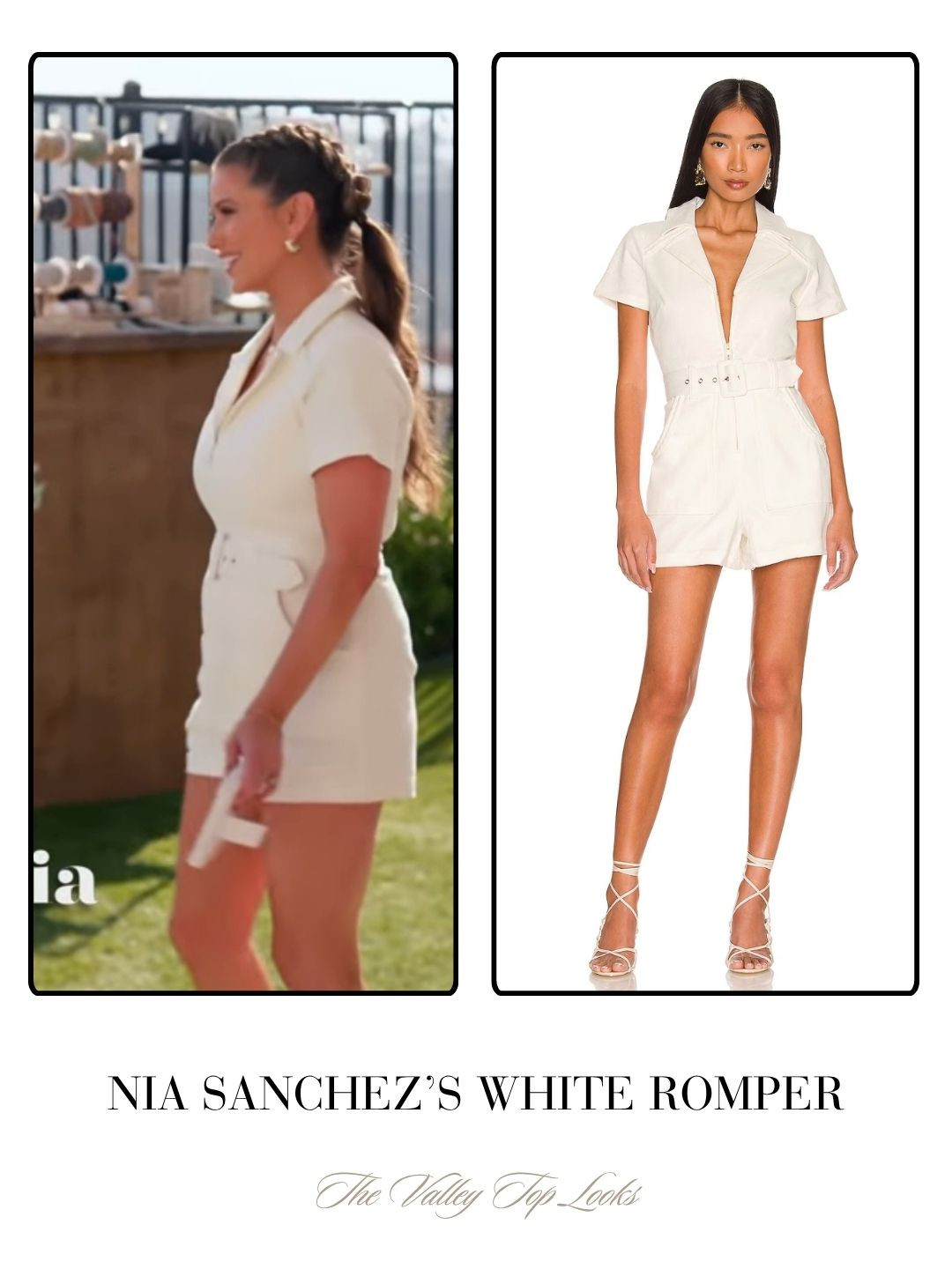Nia Sanchez's White Romper on on The Valley Season 3 Episode 3 

 