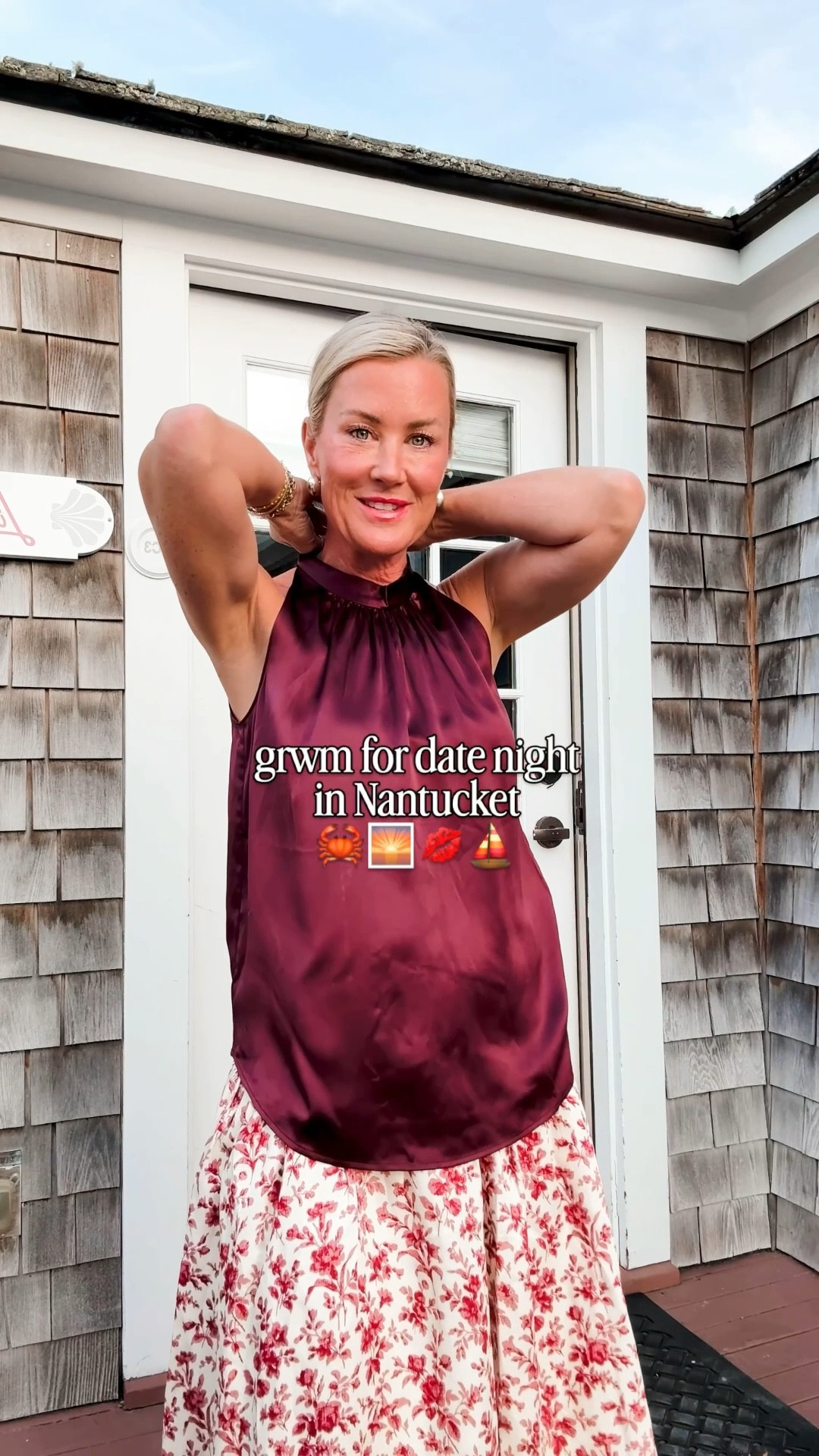 Date night in Nantucket here’s what I’m wearing! ‼️💋

Wearing xs top & skirt, but both run a little big 

#LTKStyleTip #LTKOver40 #LTKSaleAlert