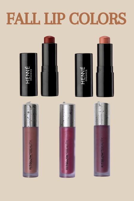 Fall lip colors with clean ingredients!! Henne and Fitglow lip products! 

#beauty #makeup #lipgloss

#LTKFind #LTKSeasonal #LTKbeauty