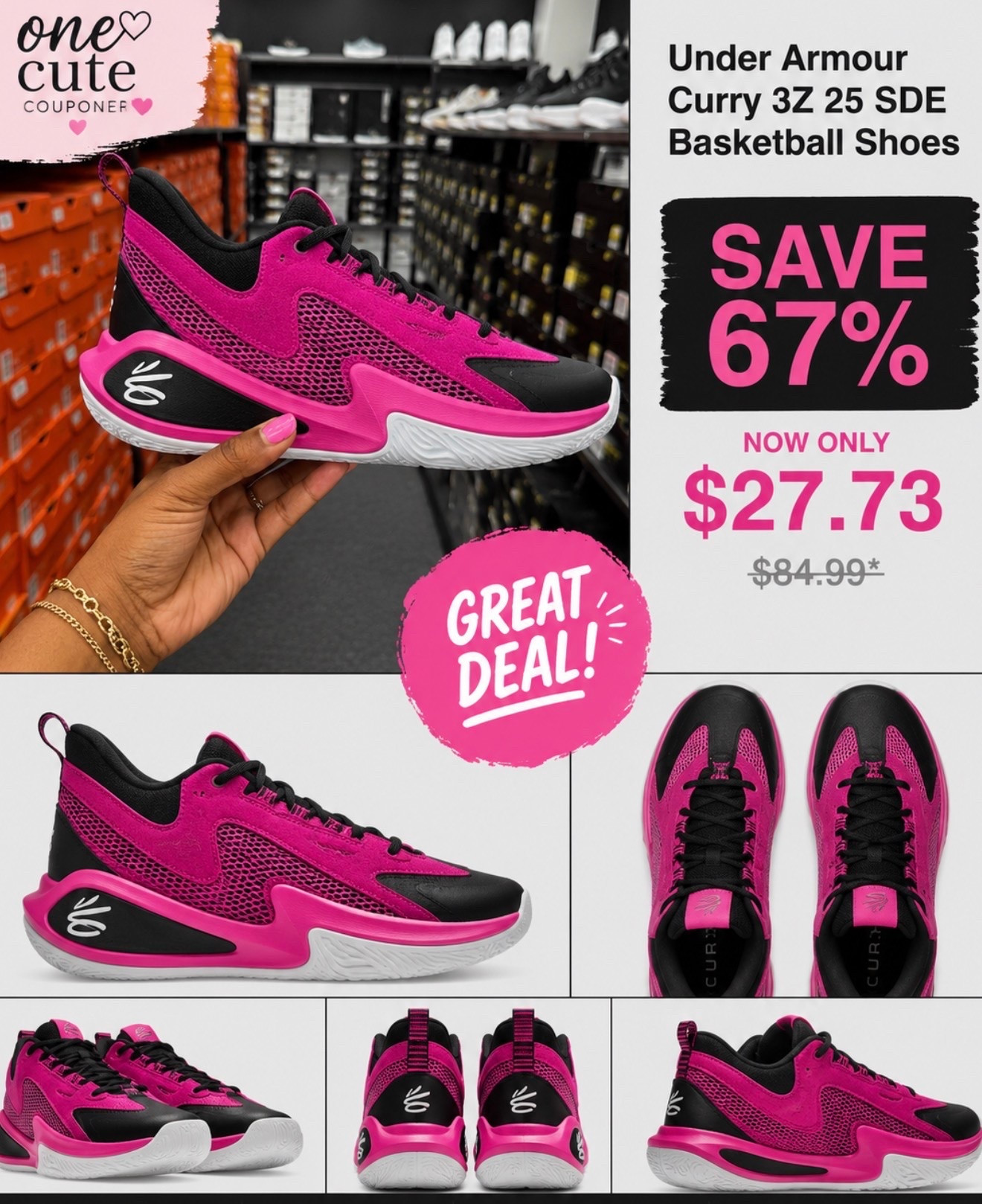 I found the cutest Women’s Under Armour Basketball Shoes, and you won’t believe the price! This color is marked down under $30. Grab it while you can.

#LTKSaleAlert