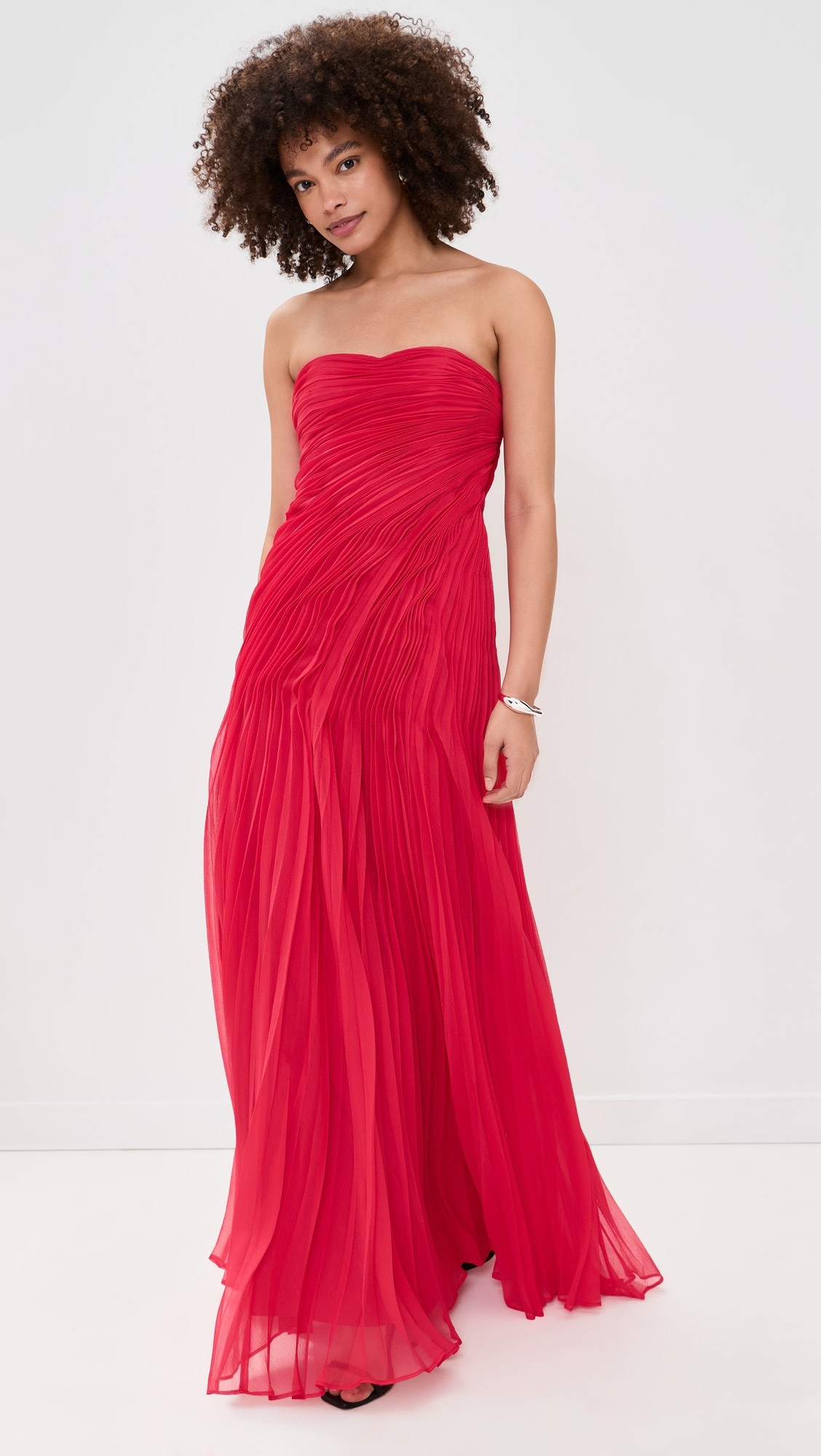 Elea Asymmetrical Pleated Gown | Shopbop