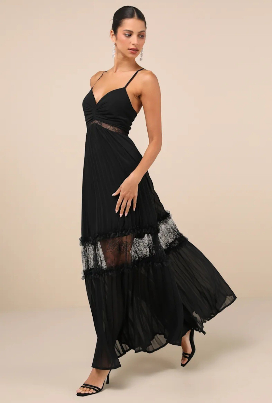 Shop this Black Lace Pleated Lace Up Backless Maxi Dress on sale $35 Org. $118 - this is STUNNING 😍 Do I have anywhere to wear this? No. Do I still want it? YES 😍 I love the lace detail.. very elegant & flattering! The cross tie back is sooo cute! Where would you wear this? 😊 Remember get a price drop notification if you heart a post/save a product 😉 

✨️ P.S. if you follow, like, share, save, or shop my post (either here or @amandaroblessed).. thank you sooo much, I appreciate you! As always thanks sooo much for being here & shopping with me 🥹 

| resort wear, vacation outfits, vacation style, dress, summer dress, summer dresses, mini dress, midi dress, maxi dress, romper, sandals, off the shoulder dress, denim, butter yellow, on sale, clearance, sequin mini skirt, wedding guest dress, coverup, cowboy carter, new balance 327 sneaker, wedding guest, summer outfits, graduation |#LTKWatchNow #LTKFestival 

#LTKPetite #LTKWorkwear #LTKOver40 #LTKPlusSize #LTKItBag #LTKKids #LTKBeauty #LTKHome #LTKSaleAlert #LTKGiftGuide #LTKMens #LTKSummerEdit #LTKSwim #LTKBump #LTKMidsize #LTKStyleTip #LTKActive #LTKTravel #LTKShoeCrush #LTKU #LTKFindsUnder100 #LTKWedding #LTKParties #LTKPets #LTKFamily #LTKFindsUnder50 #LTKBaby #LTKSeasonal