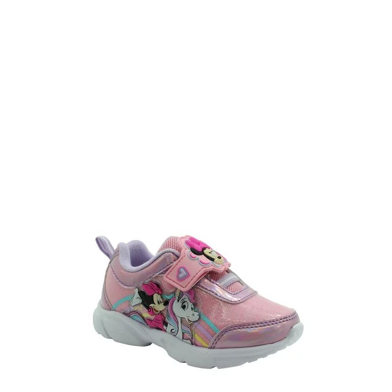 Disney Minnie Mouse Toddler Girl Athletic Sneaker, Sizes 7-12 - Walmart.com | Walmart (US)