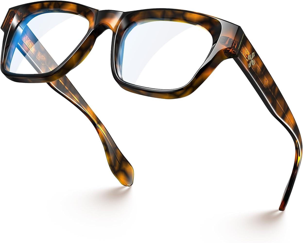 VISOONE Square Blue Light Blocking Glasses TR90 Clear Lens for Women Men BONA | Amazon (US)