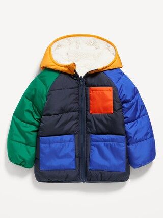 Unisex Color-Block Reversible Puffer Jacket for Toddler | Old Navy (US)