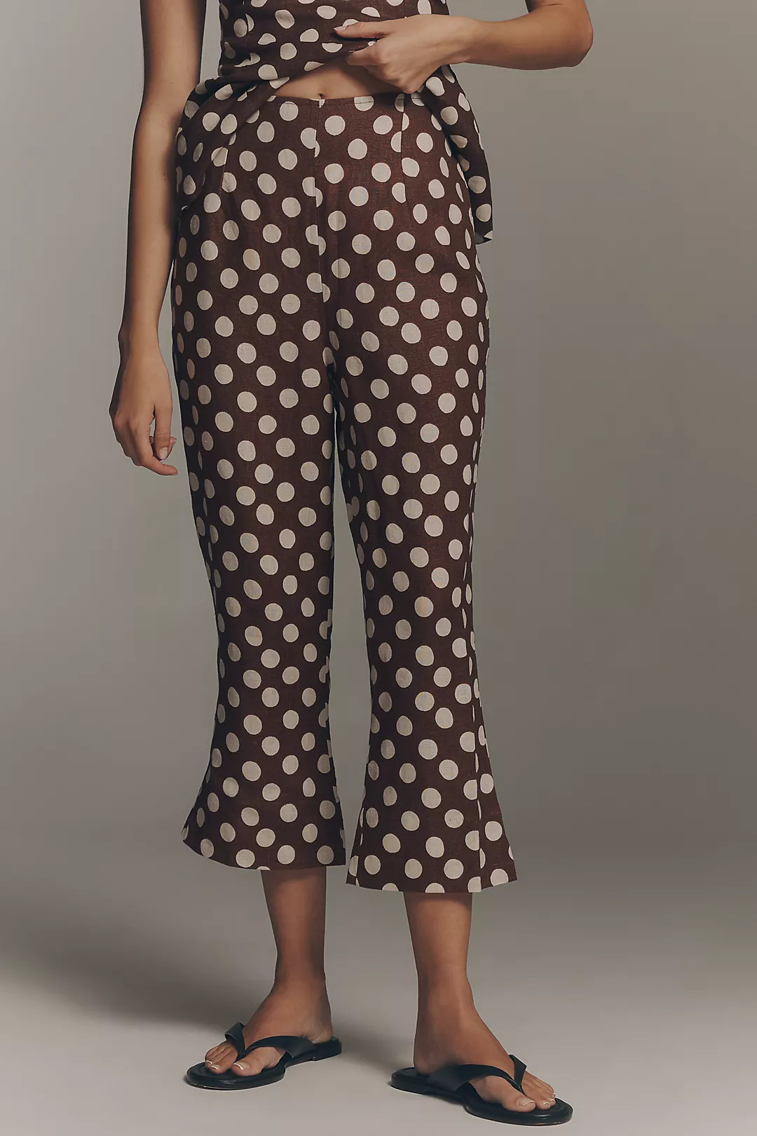 Faithfull Valeria Linen Capri Pants | Anthropologie (US)