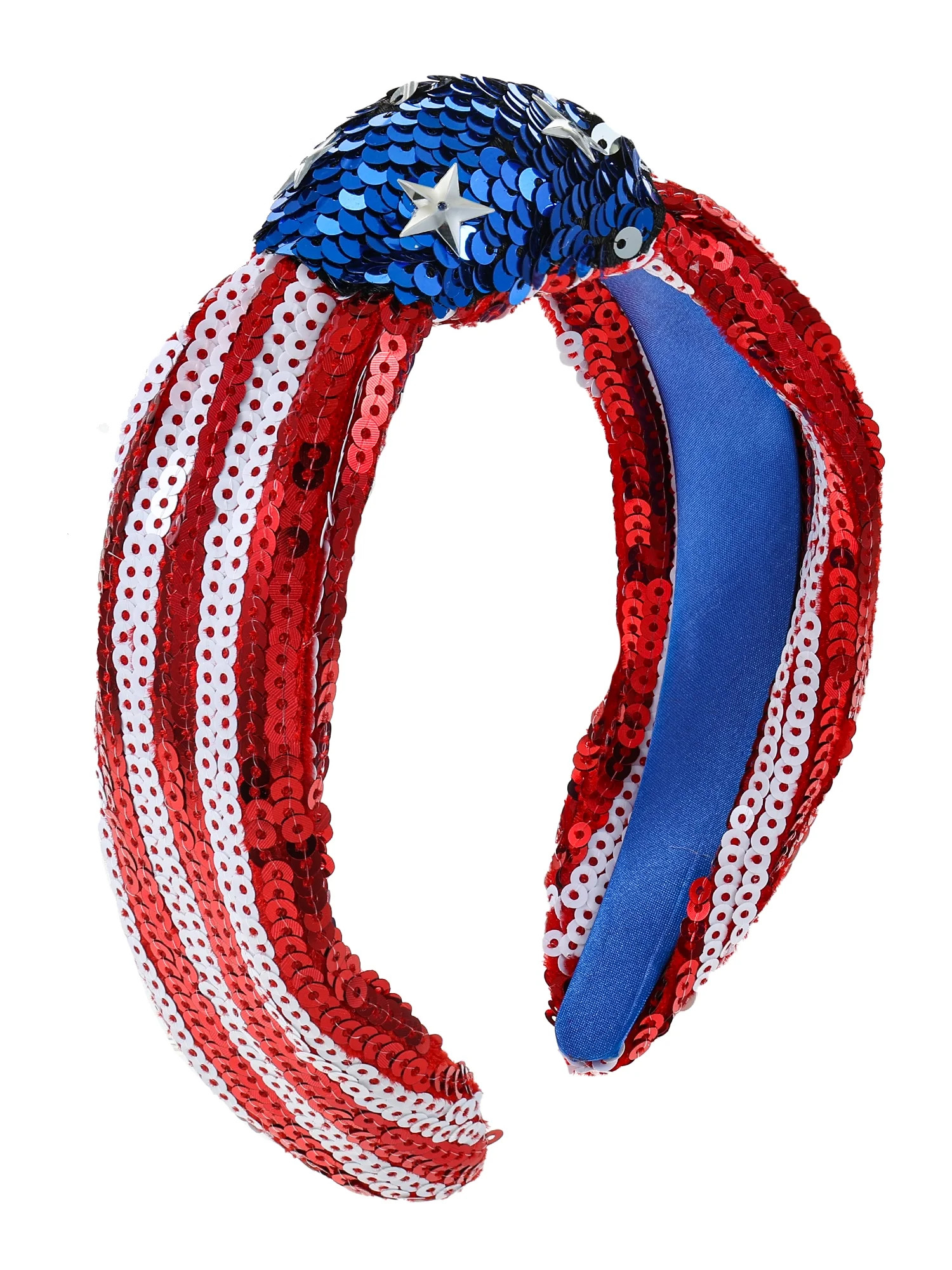Way to Celebrate Americana Sequin Top Knot Headband, 1 Piece | Walmart (US)