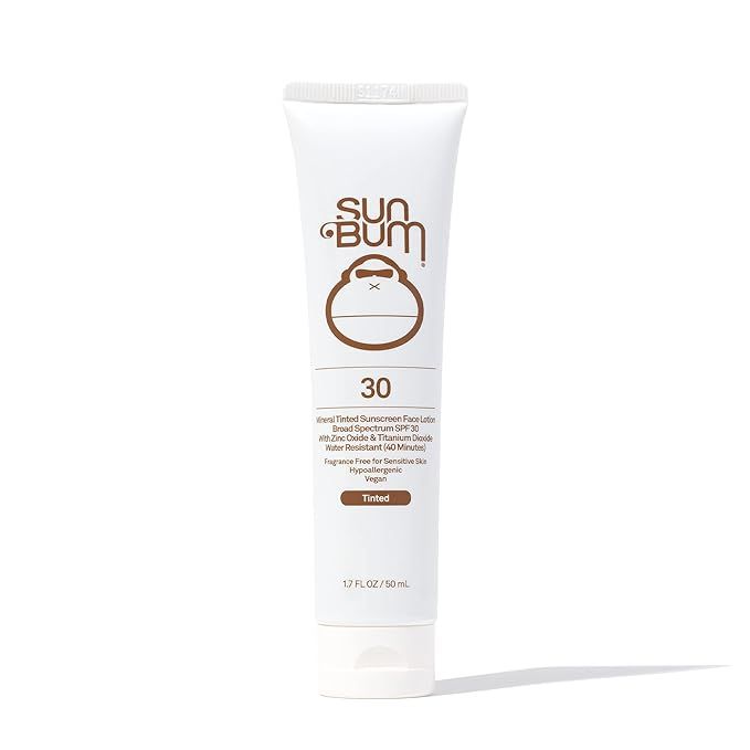 Sun Bum Mineral SPF 30 Tinted Sunscreen Face Lotion | Vegan and Reef Friendly (Octinoxate & Oxybe... | Amazon (US)