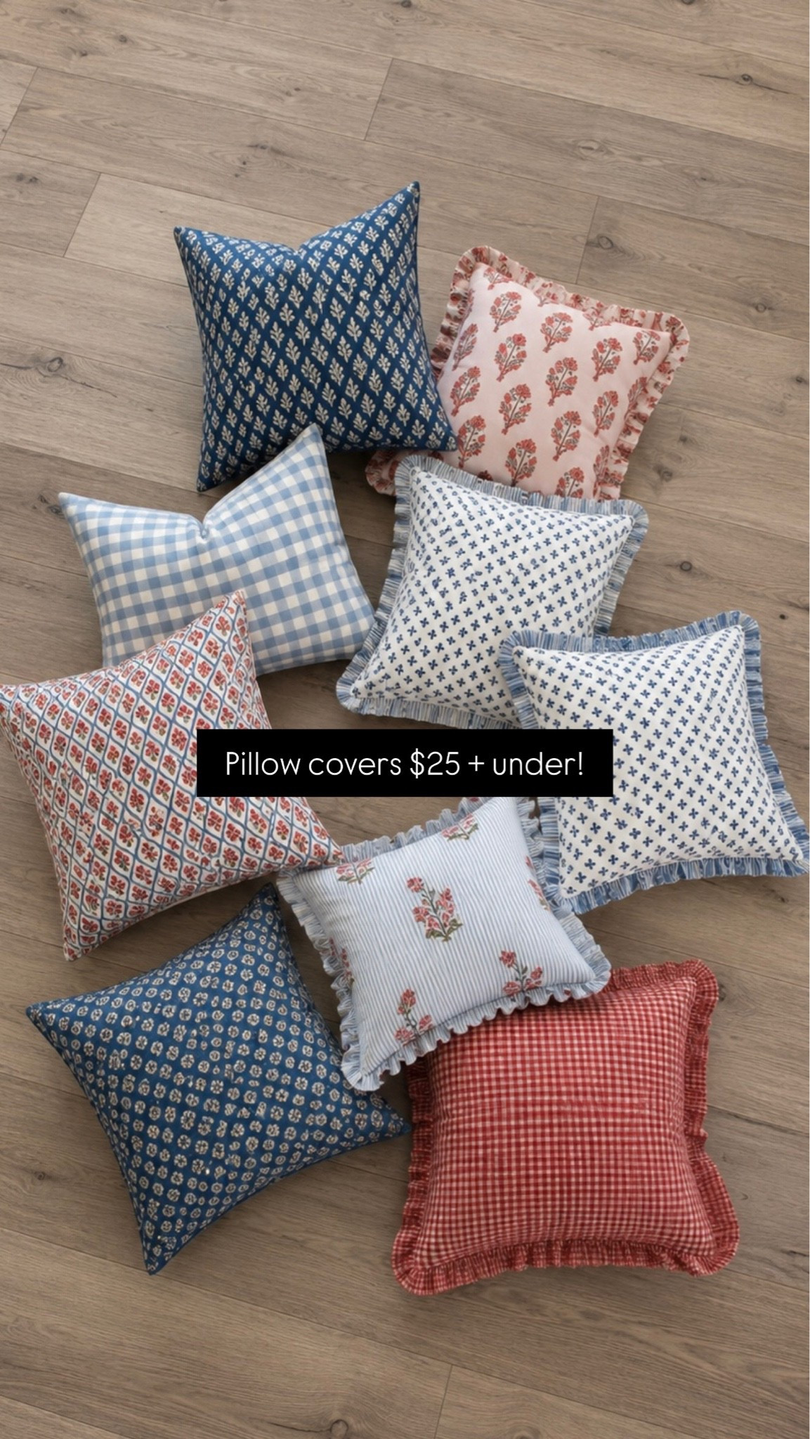Red, white and blue pillows for summer! All $25 and under 😍🇺🇸 These are perfect for Americana summer decor but don’t scream  US flags on everything.

#LTKHome #LTKSeasonal