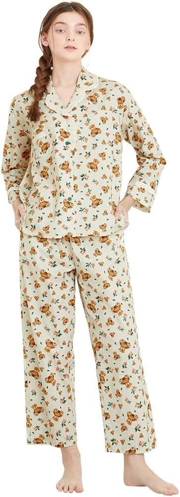 ULLALA Pajamas for Women Vintage sensibility Pair pajama set Sleep wear | Amazon (US)