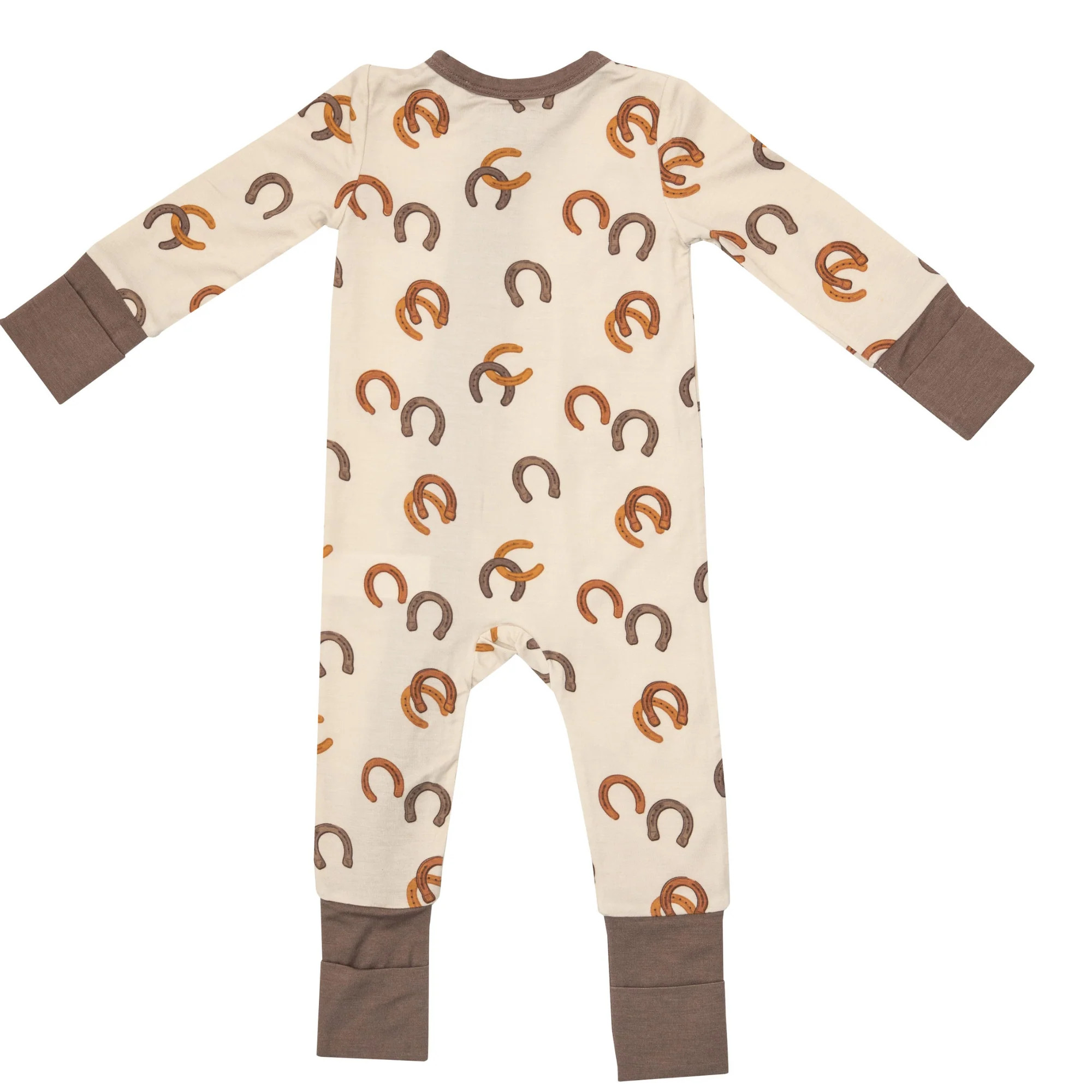 2 Way Zip Romper, Lucky Horseshoe | SpearmintLOVE