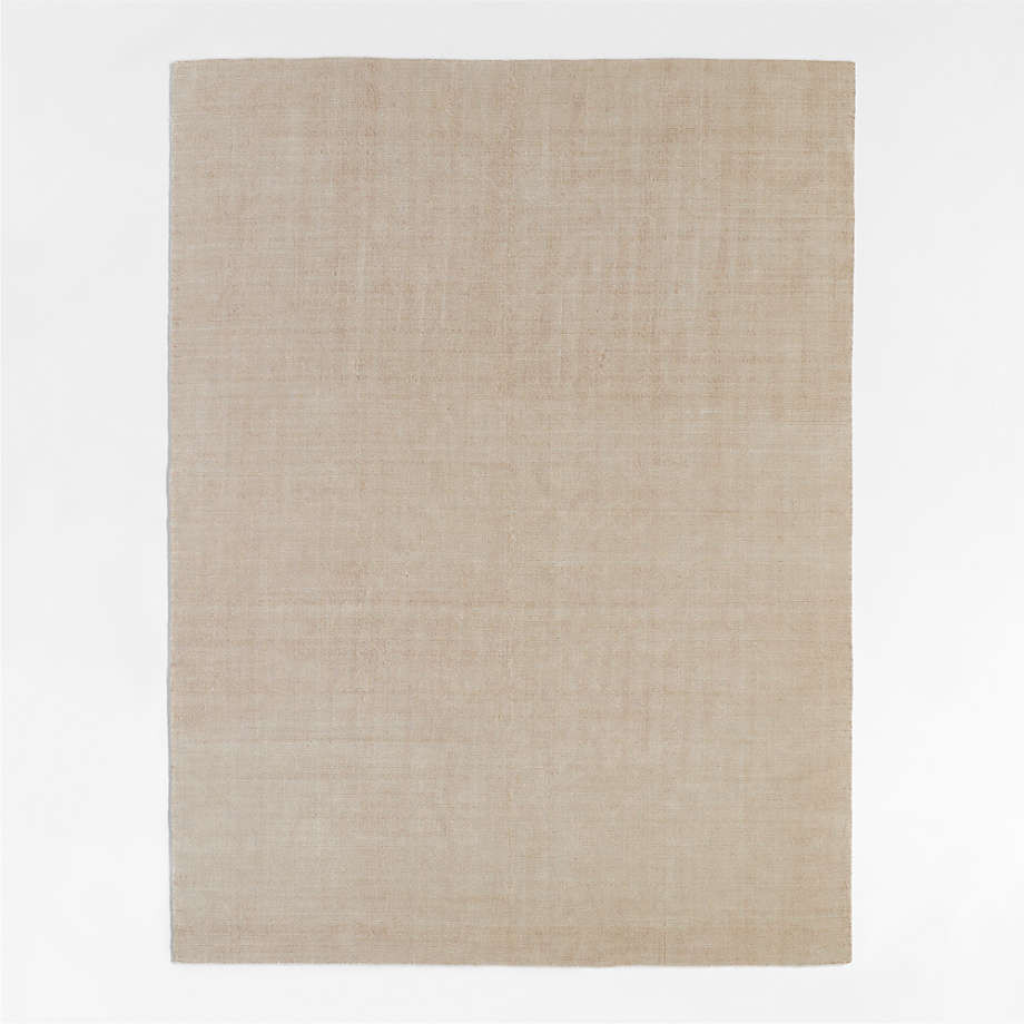 Monaco Performance Handwoven Beige Area Rug 6'x9' + Reviews | Crate & Barrel | Crate & Barrel