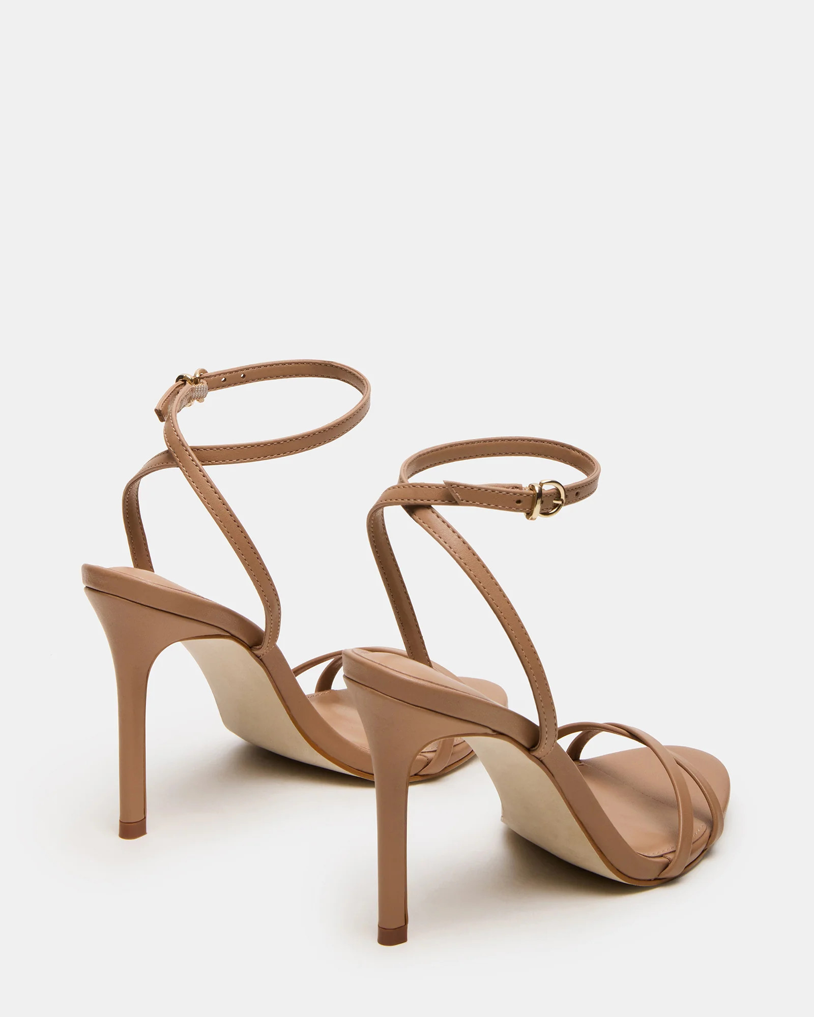 JYPSEY Tan Leather Strappy Stiletto Women's Heel | Steve Madden (US)