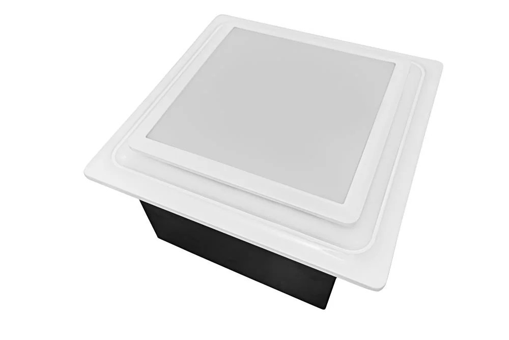 Aero Pure Low Profile Quiet Bathroom Exhaust Fans 0.7-Sones 110-CFM White Decorative Lighted Bathroom fan (ENERGY STAR Certified) | ABF110 L5 W | Lowe's