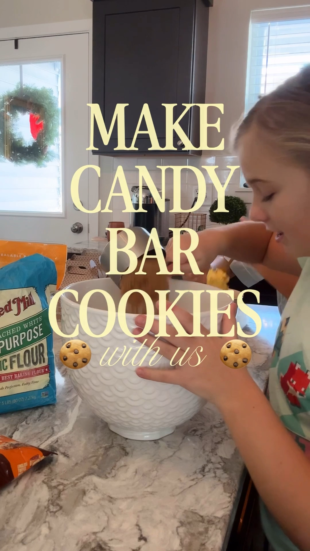 There’s just something about little hands, big smiles and cookies in the oven this time of the year 🍪🎄

Candy Bar Cookies — made with my girls & a whole lot of love ❤️ Saving this one forever.

✨ CANDY BAR COOKIES RECIPE ✨
Oven: 350°

Cream together:
• 1 cup butter
• 1 cup sugar
• 1 cup brown sugar

Add:
• 2 eggs
• 1 tsp vanilla

In a separate bowl, mix:
• 2 cups flour
• 2½ cups oatmeal (blend until powdery)
• ½ tsp salt
• 1 tsp baking powder
• 1 tsp baking soda

Mix dry ingredients into wet ingredients.

Fold in:
• 12 oz bag chocolate chips
• 8 oz candy bar of your choice, chopped (we use Heath bar bits)
• ½ cup chopped nuts (optional)

Scoop golf-ball sized cookies onto ungreased cookie sheets.
Bake for 12–14 minutes.
Cool slightly… then enjoy with your favorite people 🍪❤️

#CandyBarCookies
#BakingWithKids
#MomLifeMoments
#SweetMemories
#HomemadeCookies
#FamilyTime
#KitchenMemories
#HolidayBaking
#FromScratch
#CozyVibes
#GirlMom
#CoreMemories
#BakeTogether
#CookieLove

#LTKHoliday #LTKHome #LTKfoodie