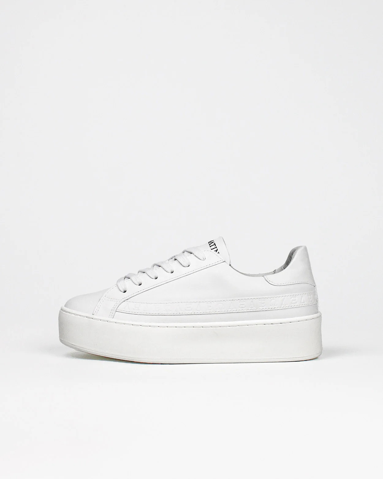 Sans Matin Gaia Women's Platform Trainers | White Leather | Quality Comfort Style | Luxury Handcr... | SANS MATIN UK