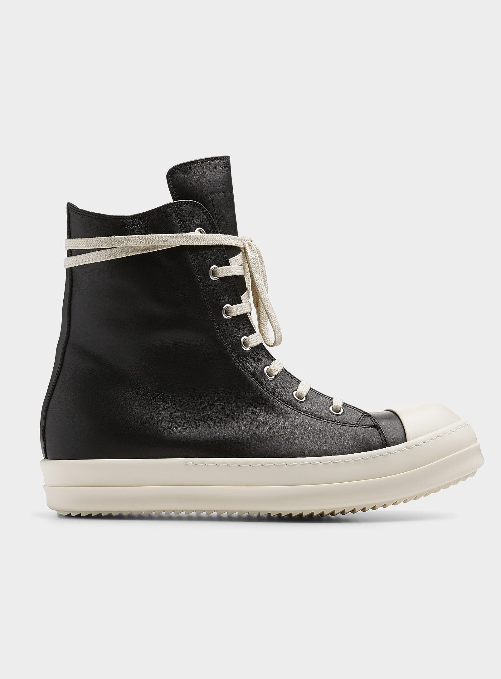 Rick Owens - Ramones high-top sneaker (Men, Black, 45) | Simons