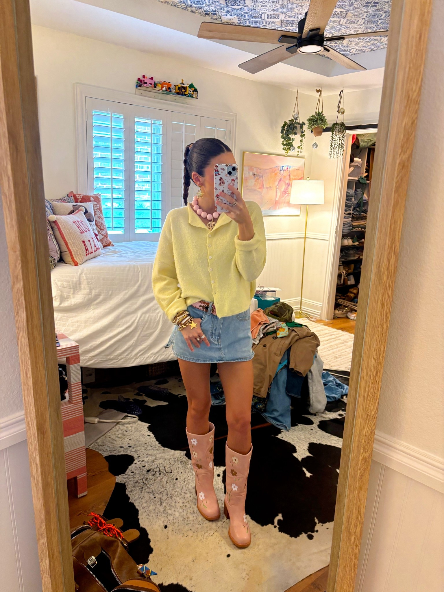 Today’s outfit! Cardigan is from Vestique (main character cardigan) but it’s sold out. Belt is Arloom, and jewelry is shopfaceeast.square.site 

#LTKPetite #LTKgrwm #LTKootd