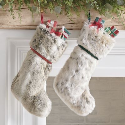 Faux Fur Stocking | Grandin Road | Grandin Road