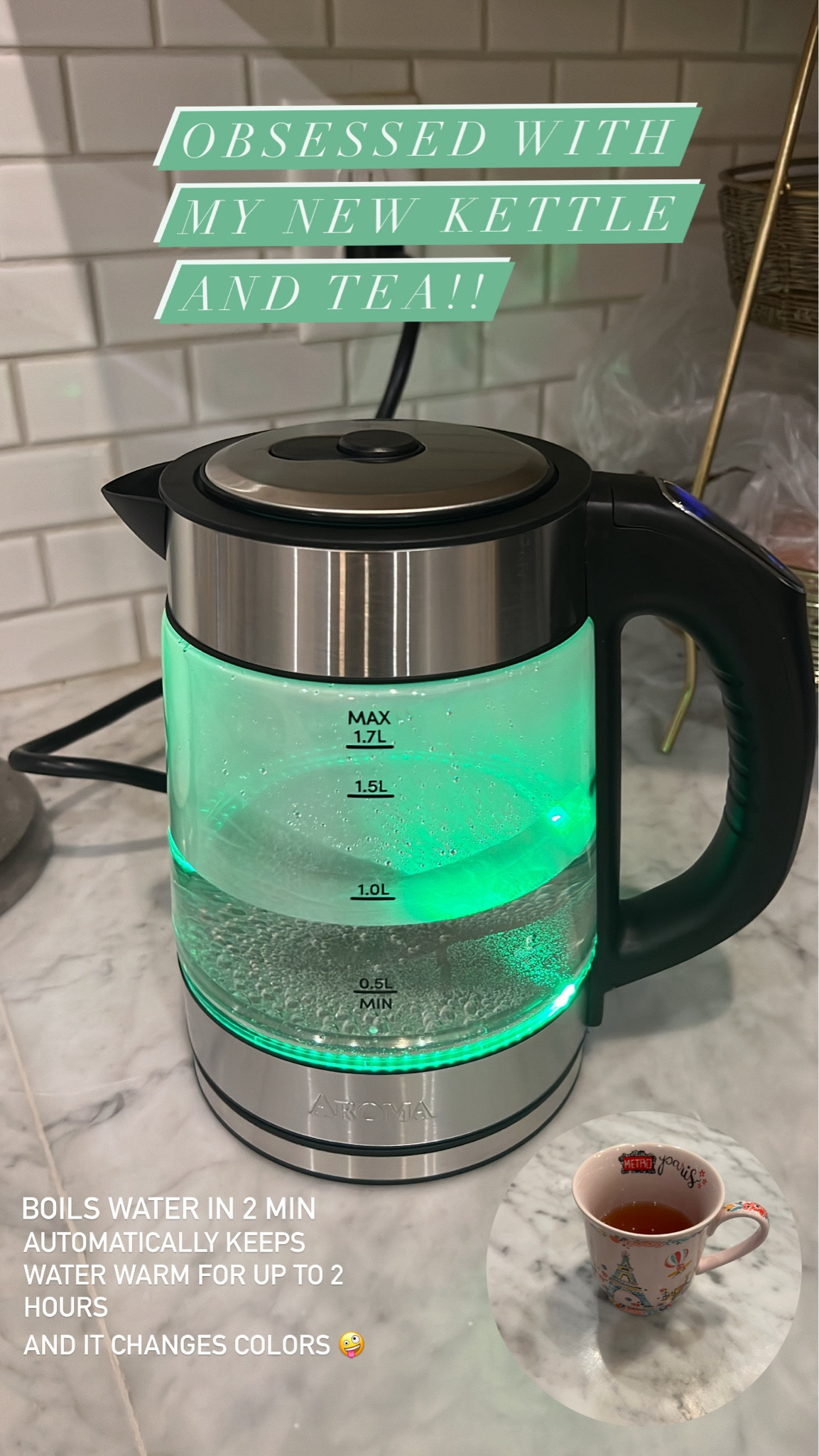 Digital Glass Kettle is a must have in your kitchen if your a tea drinker or just like anything that requires boiling water! 

#LTKGiftGuide #LTKfindsunder50 #LTKsalealert