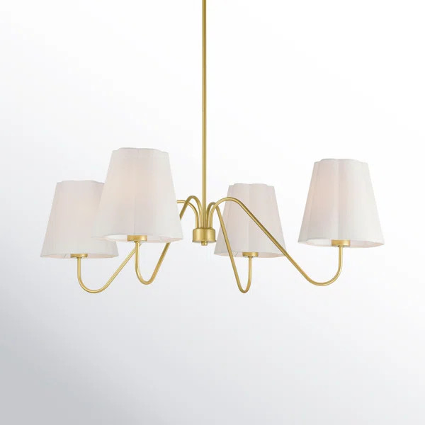 Genlut 4 - Light Dimmable Classic / Traditional Chandelier | Birch Lane