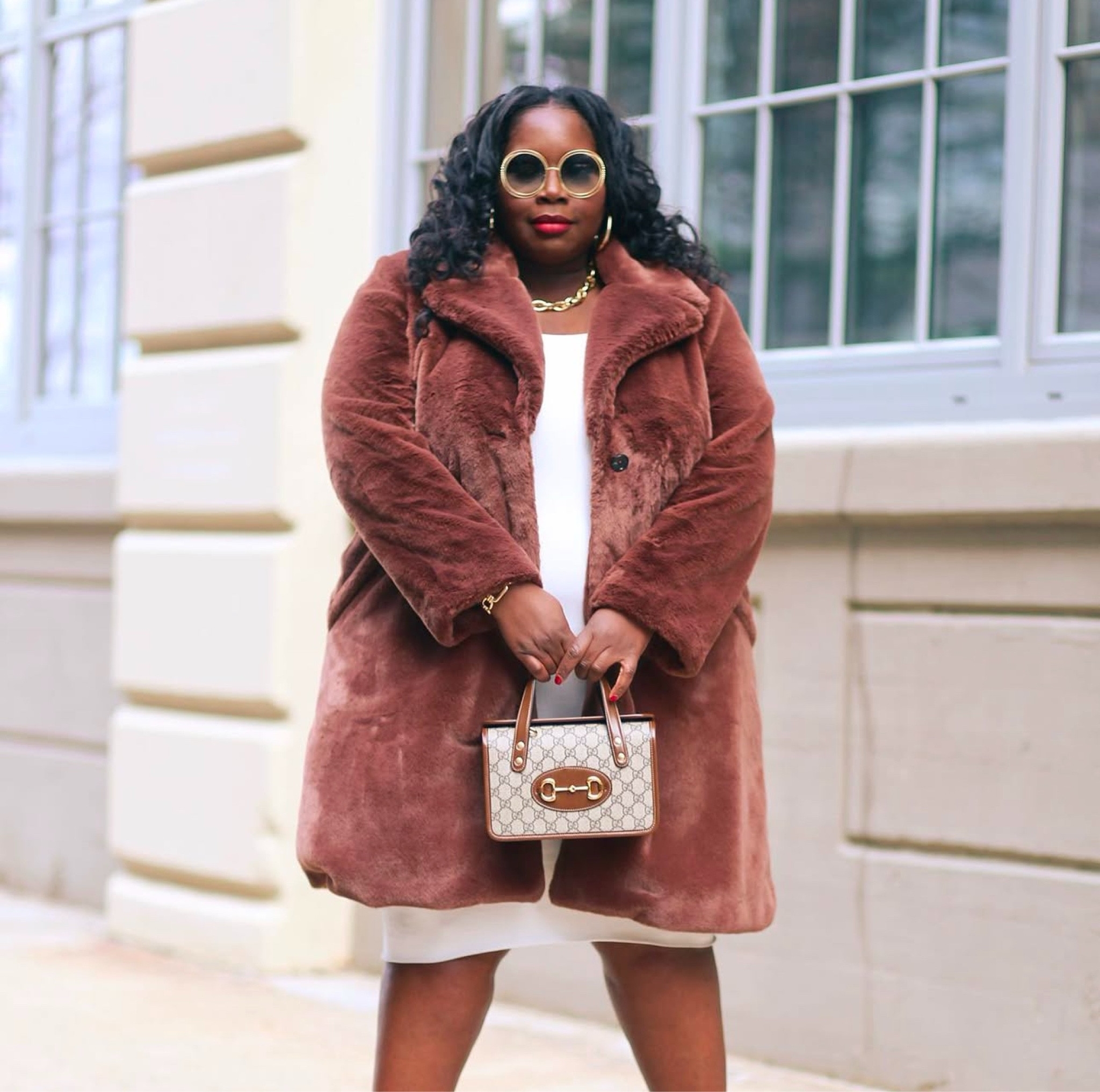 Chocolate brown faux fur plus size coat

#LTKMidsize #LTKOver40 #LTKPlusSize