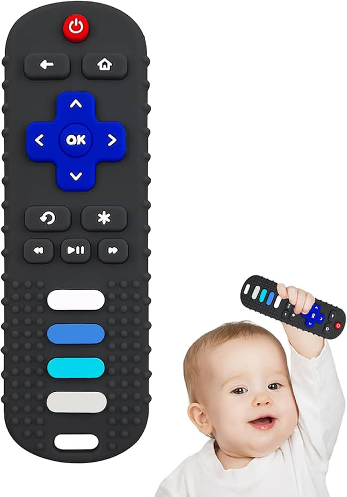 YAPROMO Baby Silicone Teething Toys, Toy Remote for Babies 3-18 Months, Kids Remote Teething Toy,... | Amazon (US)