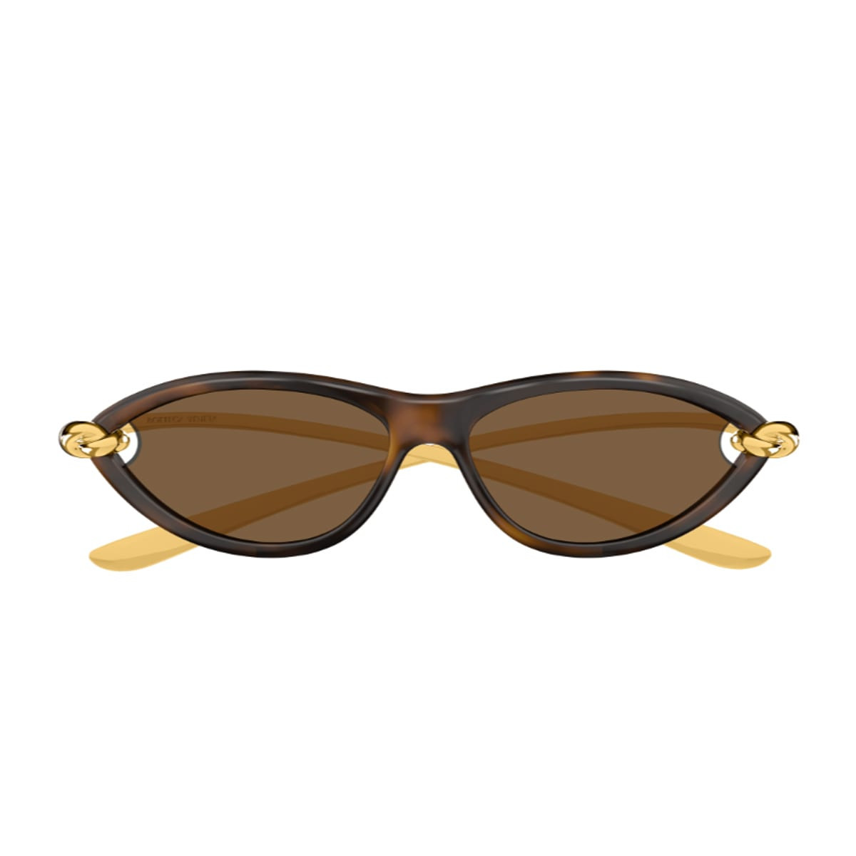 Bottega Veneta Eyewear Bottega Veneta Bv1390s Signature Icons 002 Havana Gold Brown Sunglasses | Italist.com US