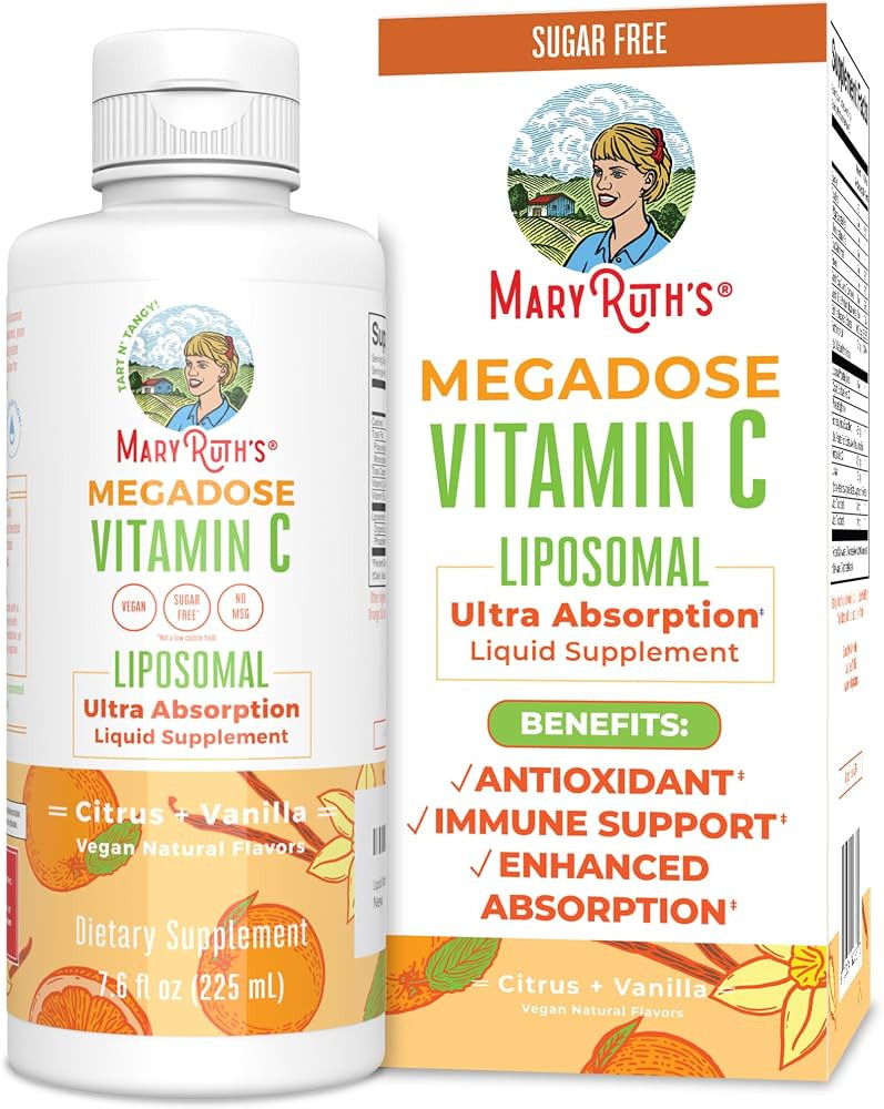 Liposomal Vitamin C by MaryRuth's | Immune Support Supplement | Vitamin C 500mg | Megadose Vitami... | Amazon (US)