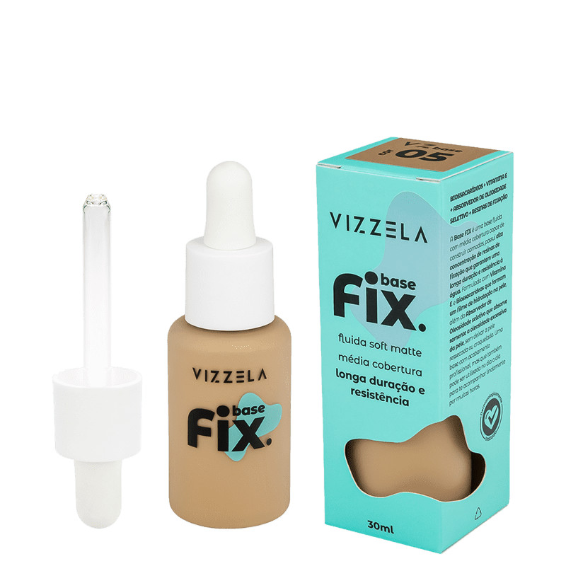 Vizzela Cosméticos Fix Cor 5
             - Base Líquida 30ml | Beleza Na Web (BR)