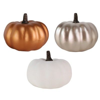 Small Harvest Pumpkins Metallic 8ct | Target