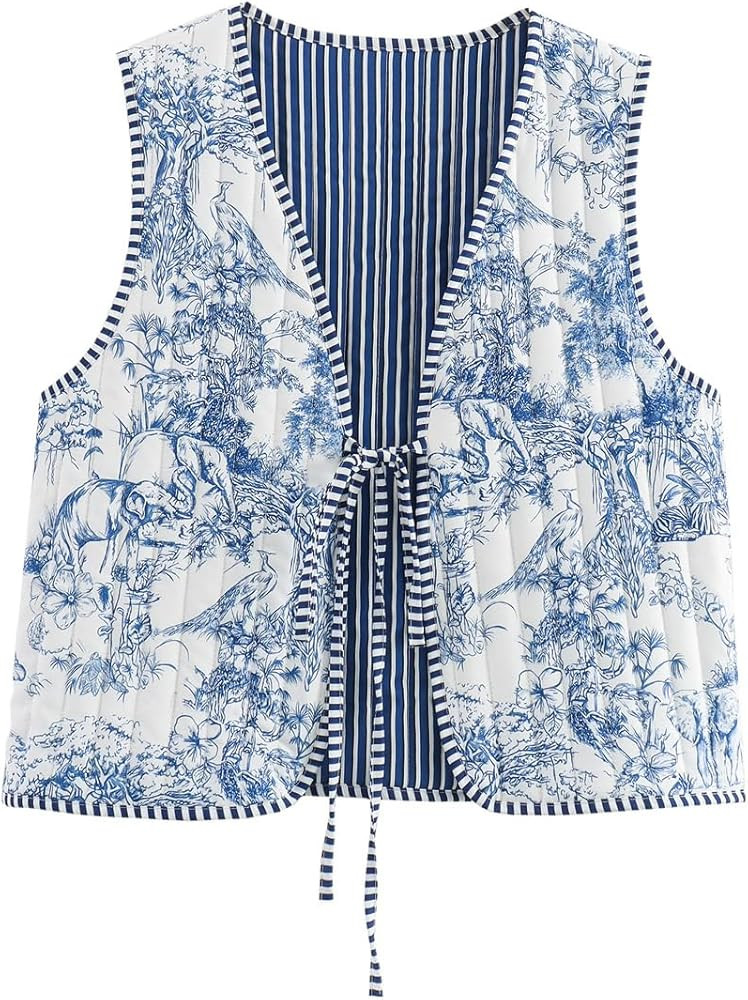 Cutecore Y2K Coquette Vests for Women Floral Aesthetic Cottagecore Sweater Kawaii Fairycore Cloth... | Amazon (US)