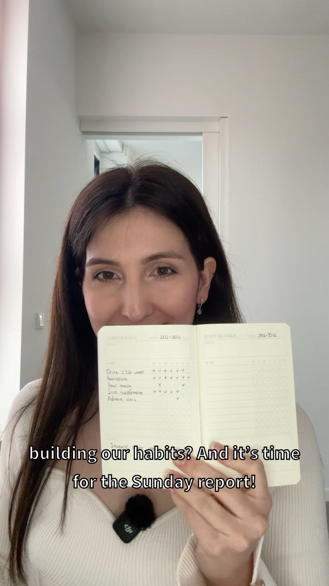 Sunday report on building out habits, week 2!

Had my first oopsies but we keep going!!