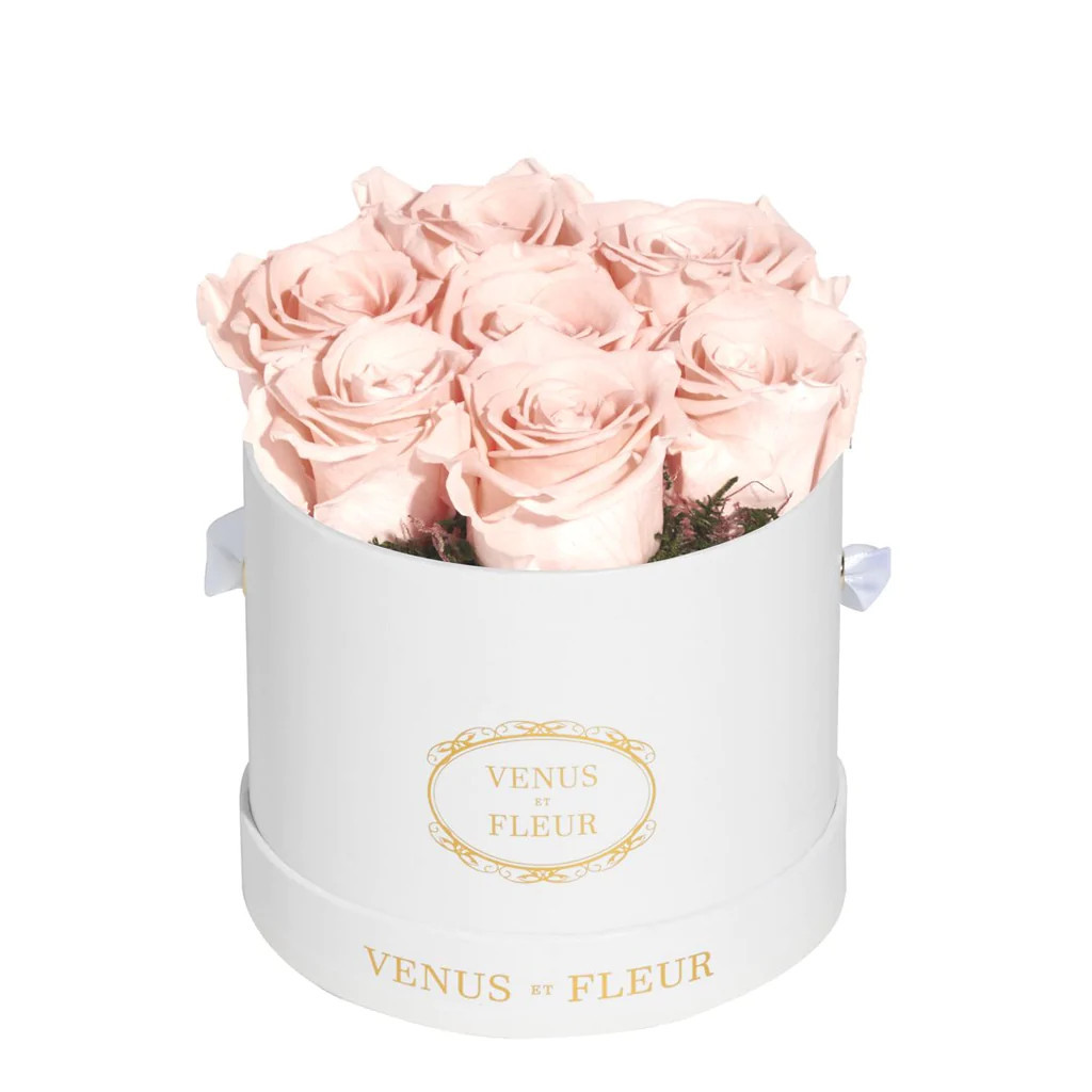 Le Petit Round - White Classic with Eternity Roses | Venus ET Fleur