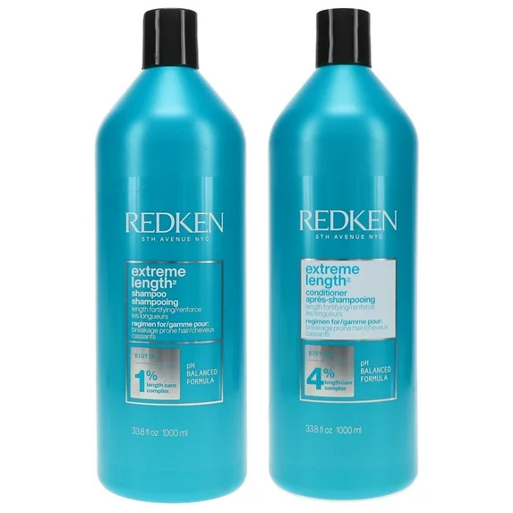 Redken Extreme Length Shampoo 33.8 oz & Extreme Length Conditioner 33.8 oz Combo Pack | Walmart (US)