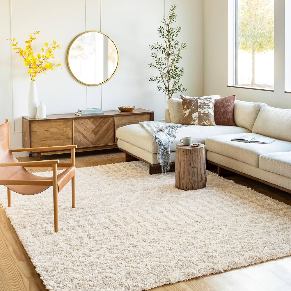 Artistic Weavers Hapsburg Moroccan Shag Area Rug, 5'3" x 7'3", Beige | Amazon (US)