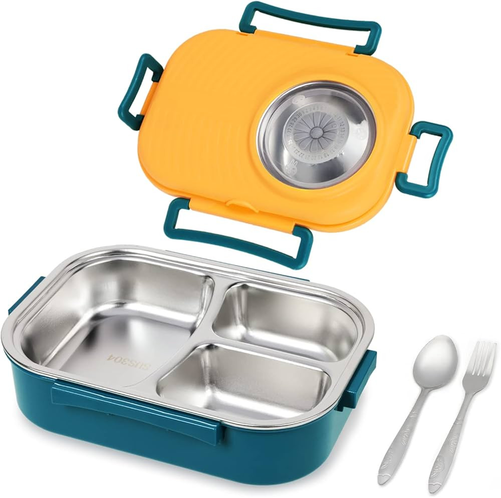 Puraville Stainless Steel Bento Lunch Box for Kids and Adults,Stackable BPA-Free Food Containers ... | Amazon (US)