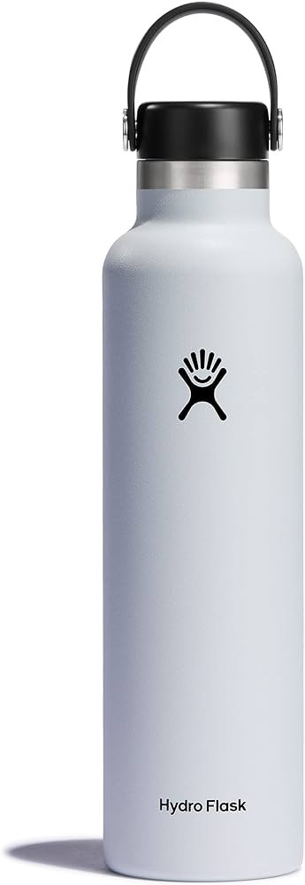 Hydro Flask Stainless Steel Standard Mouth Water Bottle with Flex Cap and Double-Wall Vacuum Insu... | Amazon (US)