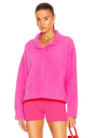JACQUEMUS Le Polo Neve in Pink | FWRD | FWRD 