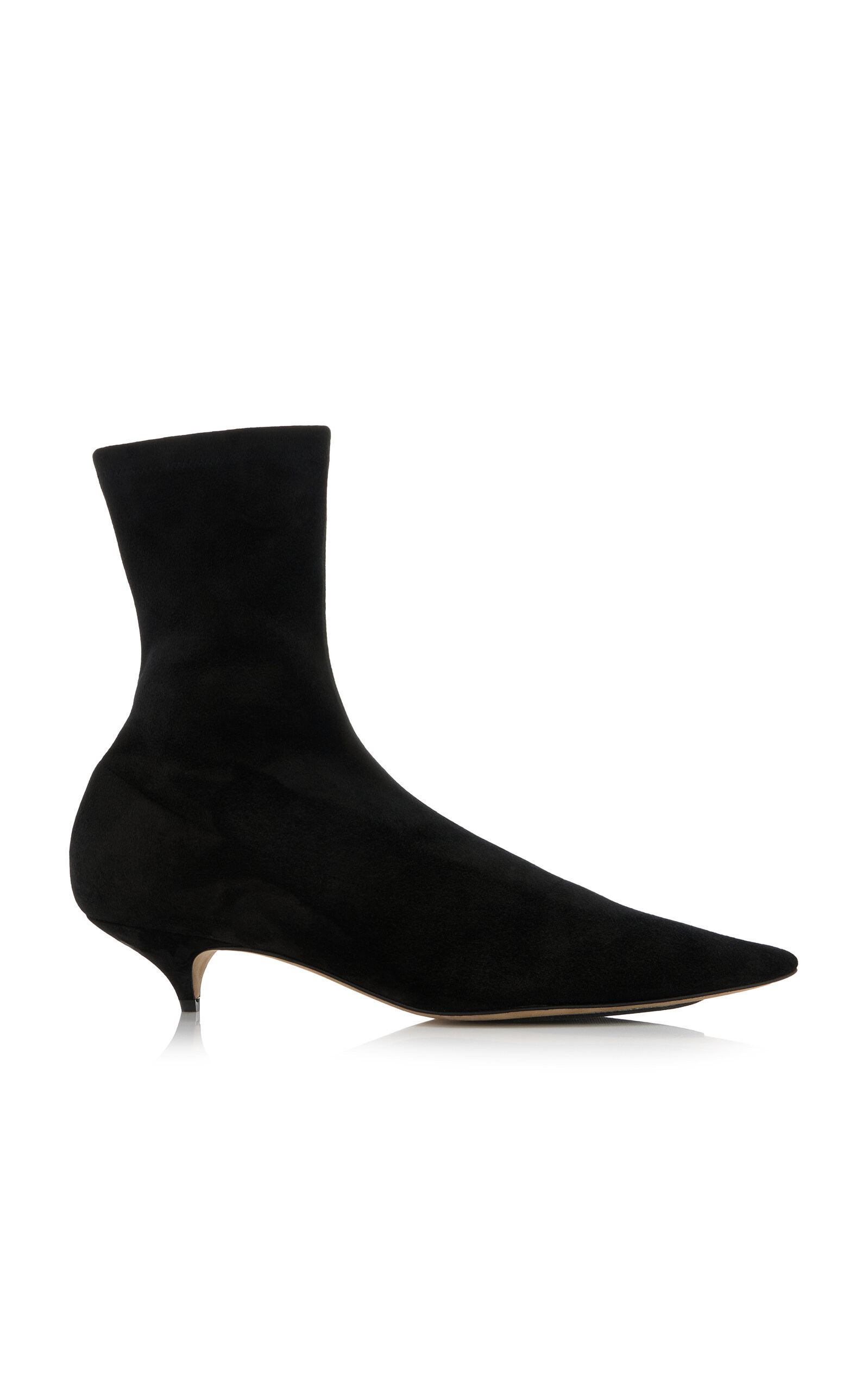 The Row - Liisa Suede Booties - Black - IT 36 - Moda Operandi | Moda Operandi (Global)