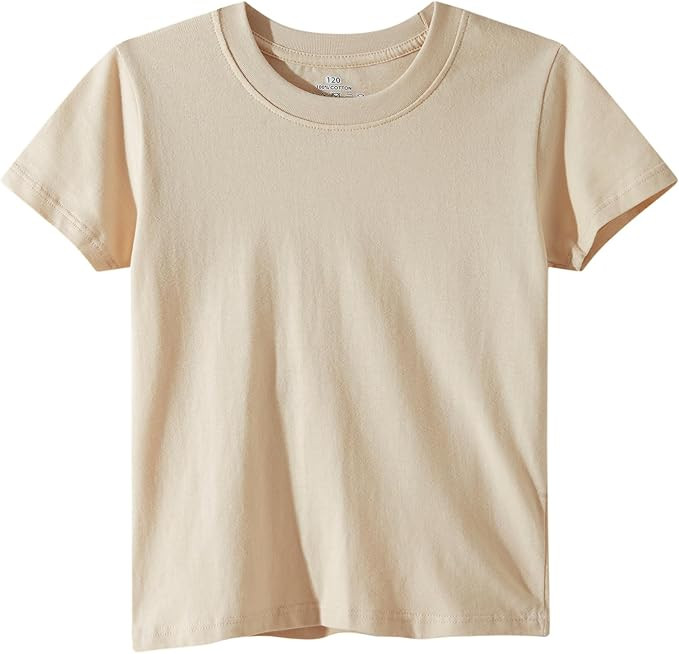 Family Feeling Boys Short Sleeve Summer Crewneck Kids T-Shirts One Piece Girls Tee | Amazon (US)