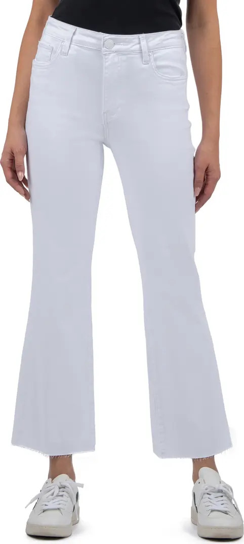 Kelsey Raw Hem High Waist Ankle Flare Jeans | Nordstrom