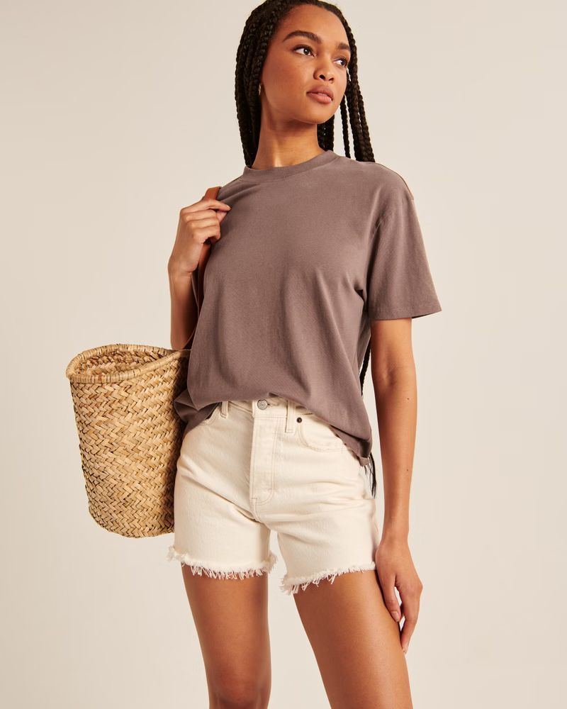 Women's Essential Easy Tee | Women's The A&F Getaway Shop | Abercrombie.com | Abercrombie & Fitch (US)